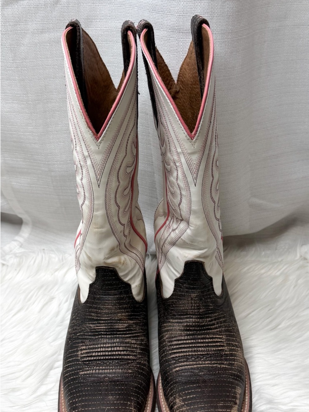 Ariat Circuit Shiloh Western Boots Womens Size 9 Distressed Brown Square Toe - Picture 2 of 8